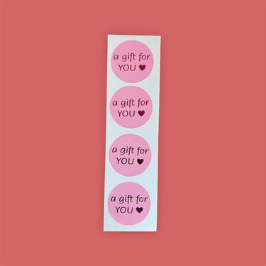 Sluitstickers “a gift for you”