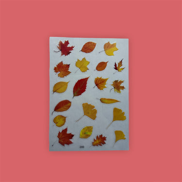 Transparente Aufkleber Herbstblätter